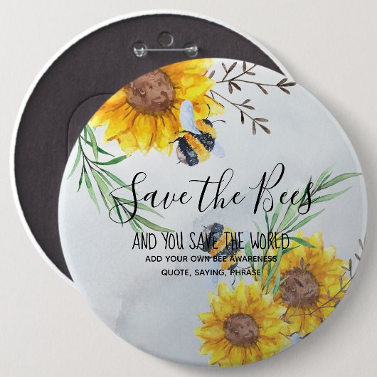 救お前ら救は世パーソナライズされた界 缶バッジ (正面&裏面)