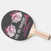 救かぼちゃ乳がん認識度 卓球ラケット (横)