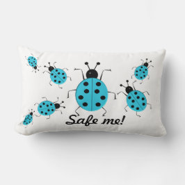 救だ!可愛いカラフルラディバグパーソナライズされた。 ランバークッション