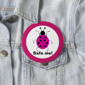 救だ！可愛いカラフルラディバグパーソナライズされた。 缶バッジ (インサイチュ)