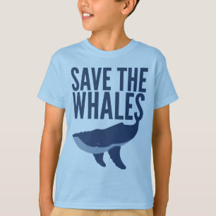 救って下さいクジラ(子供)を Tシャツ