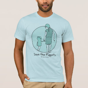 救って下さいパペット(カーミットの緑)を Tシャツ