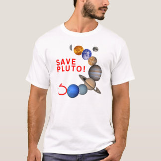 救って下さいプルート(太陽系)を Tシャツ
