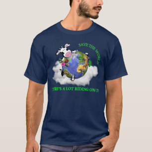 救って下さい世界(海軍)を Tシャツ