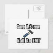 救ねじ、爪、 ネイル、EMT ポストカード (正面/裏面)