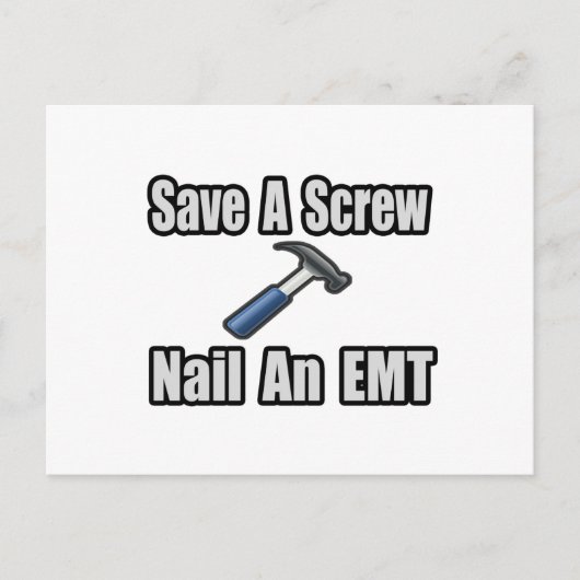 救ねじ、爪、 ネイル、EMT ポストカード (正面)