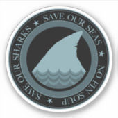 救のサメ シール (正面)