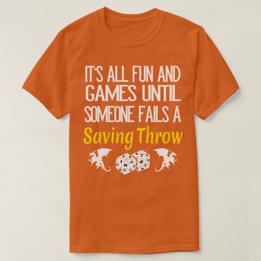 救のスローRPGペン紙Roleplaying Tシャツ (デザイン正面)