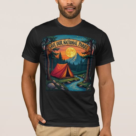 救の国有林と公園 Tシャツ (正面)