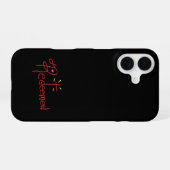 救われたクリスチャンのワードアート iPhone 16ケース (裏面横)
