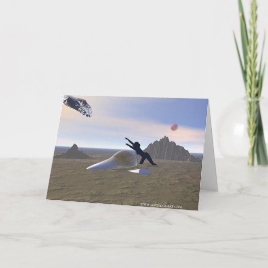 救われた挨拶状 カード (正面)