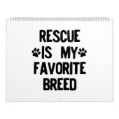 救われた犬の救出はお気に入りの私の苦しモダン カレンダー (カバー)