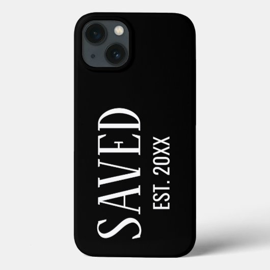 救われた 確立された ブラックキャップス キリスト教 Case-Mate iPhoneケース (裏面)