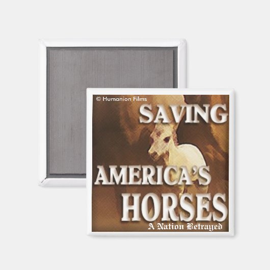 救アメリカの馬 – 磁石 (正面/裏面)