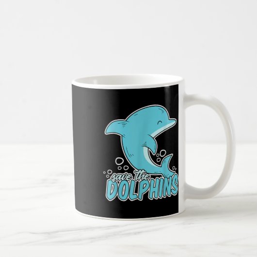 救イルカ – 海の動物の環境プロジェクト コーヒーマグカップ (右)
