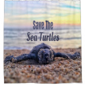 救ウミガメ シャワーカーテン (正面)