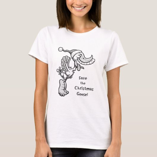 救クリスマスの鵞鳥! Tシャツ (正面)
