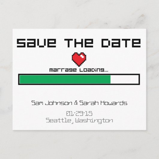 救ゲーム – ビデオゲームスタイル 案内ポストカード (正面)