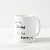 救コアラとその森林 コーヒーマグカップ (正面右)