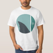 救サメが円を描く Tシャツ (正面)