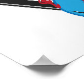 救サメSOS三角形 ポスター (角)