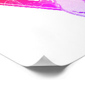 救サメSOS夏三角形 ポスター (角)