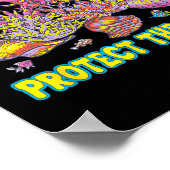 救サンゴ保護礁男性へ女Te ポスター (角)