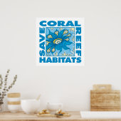 救サンゴ礁 ポスター (キッチン)