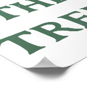 救ザツリーズ素朴タイポグラフィウォールアート ポスター (角)