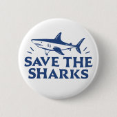 救ザメ 缶バッジ (正面)