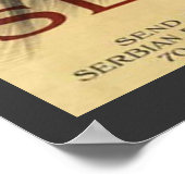 救セルビア世界大戦1ヴィンテージ ポスター (角)