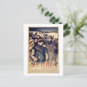 「救セルビア同盟国」、ポスター、1915年（リトボ） ポストカード (スタンド正面)