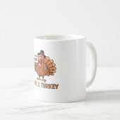 救ターク食べのおもしろいピザ コーヒーマグカップ (正面右)