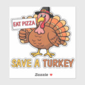 救ターク食べのおもしろいピザ シール (シート)