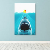 救ダッキー（アヒルちゃん） キャンバスプリント (インサイチュ (ウッドフロア))