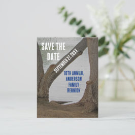 救デイトファミリー懇親会素朴レイクハウスバケーション ポストカード