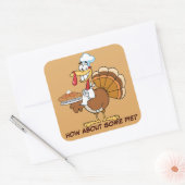 救トルコのデザートファースト食べ物でトルコの生活！ スクエアシール (封筒)