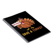 救トルコのピザッザ感謝祭おもしろいの ノートブック (右側)