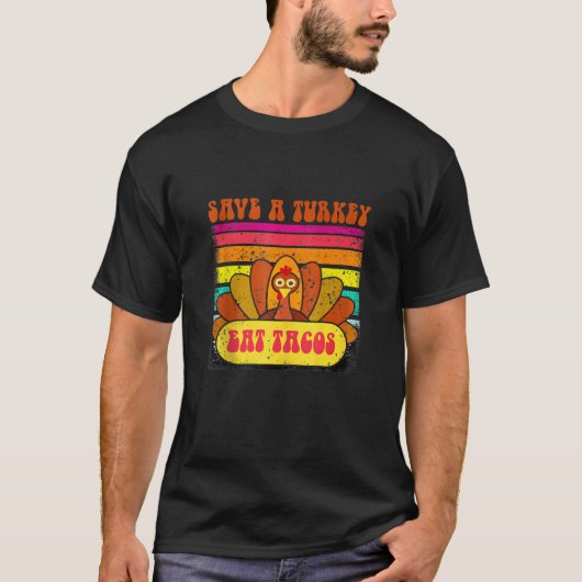 救トルコ食べのタコおもしろいス族 Tシャツ (正面)
