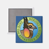 救トーターのプレーリーチキン マグネット (正面/裏面)