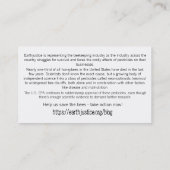 救ハチの背中の使い方に関す救済るヒント 名刺 (裏面)