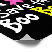 救ブビースおもしろい乳がん認識度ハロウィー ポスター (角)