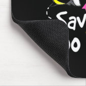 救ブビースおもしろい乳がん認識度ハロウィー マウスパッド (コーナー)