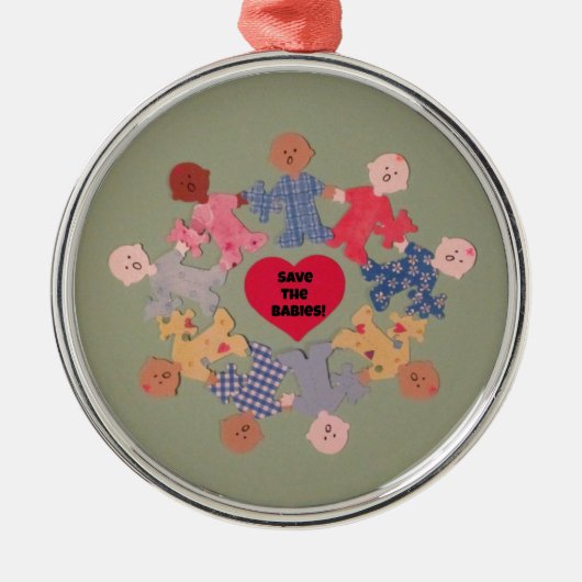 救ベビー メタルオーナメント (正面)