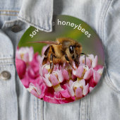 救ミツバチ受粉 缶バッジ (インサイチュ)