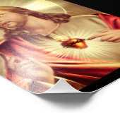 救世主の目を天国に向ける フォトプリント            (角)