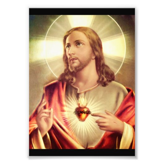 救世主の目を天国に向ける フォトプリント            (正面)