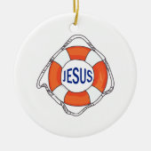 救世主イエス セラミックオーナメント (正面)