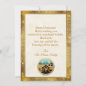 "救世主キリストの誕生" クリスマスの降誕 シーズンカード (裏面)