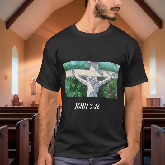 救世主キリストヨハネ 3:16  クリスマス イースター Tシャツ